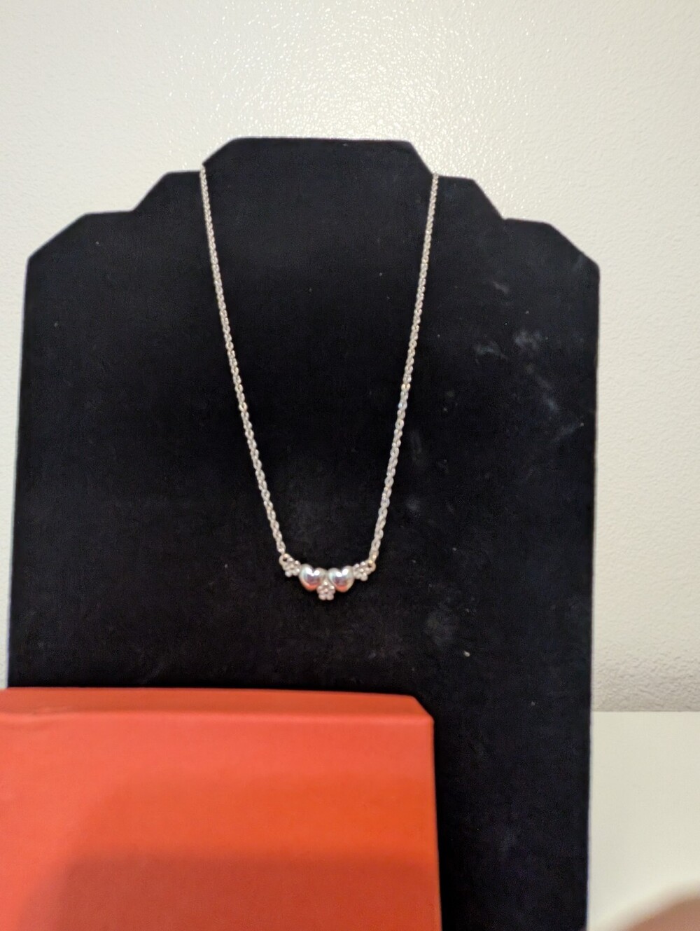 James Avery Retired Sterling Hearts And Flowers Twisted Chain Necklace - Picture 6 of 7